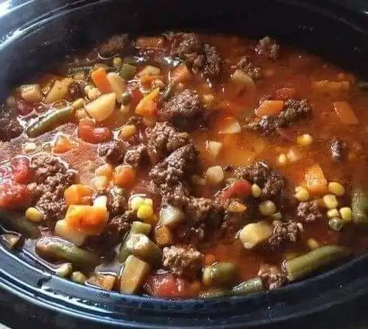Weight Watchers Slow Cooker Hamburger Stew Recipe
