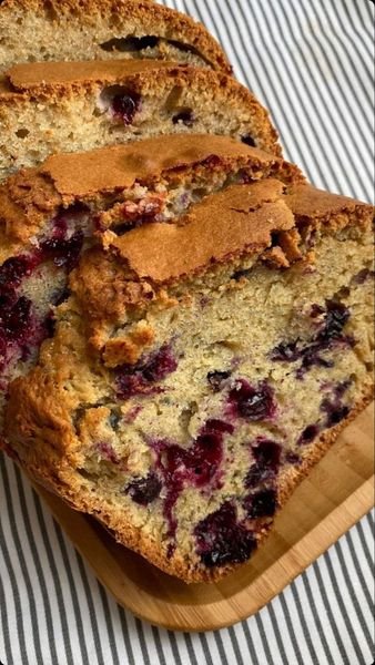 Air-fryer Lemon Blueberry Loaf