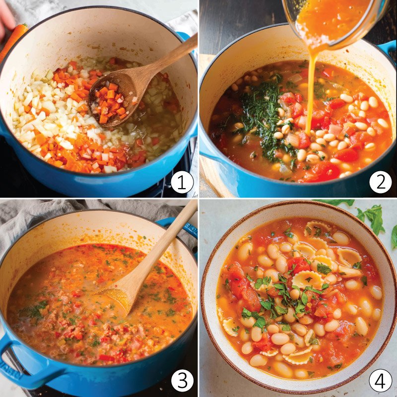 Hearty Vegan Tuscan White Bean Soup