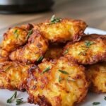 Air Fryer Cheesy Chicken Fritters