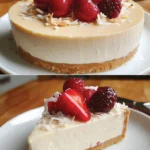 Vegan No-bake Coconut Yogurt Cheesecake