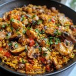Vegan Paella With Mixed Mushrooms