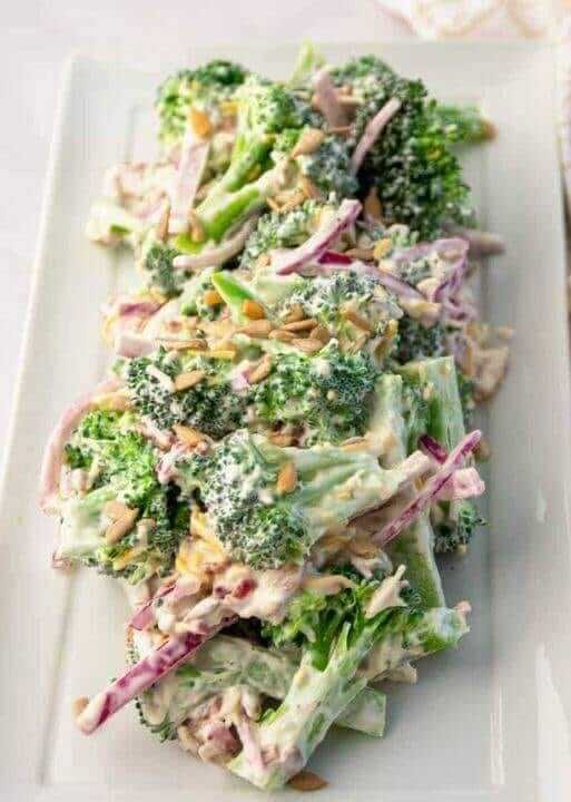 Broccoli Salad with Cranberries & Bacon