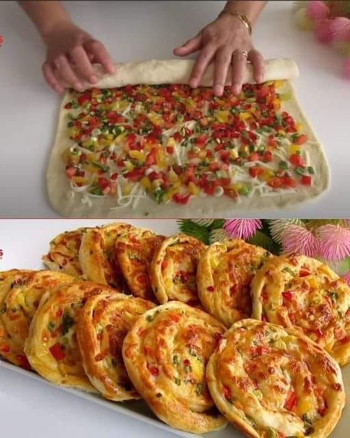 Air Fryer Veggie Pinwheels