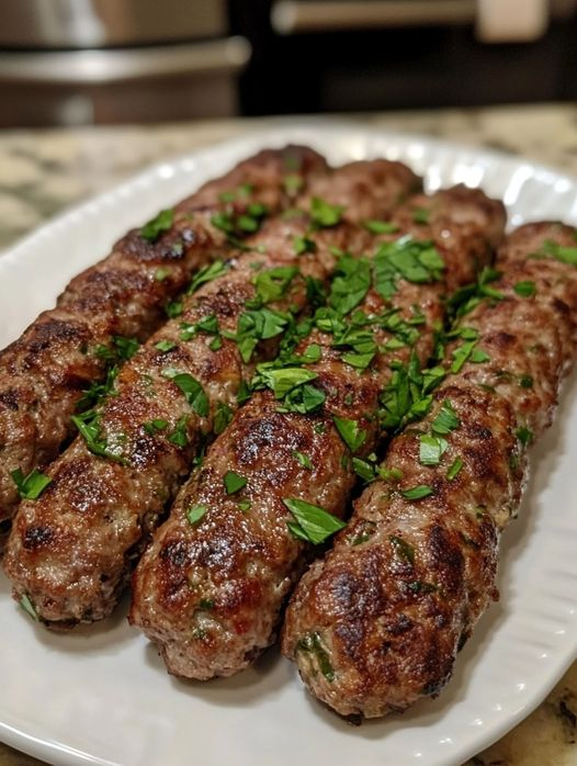 Air Fryer Ground Meat Skewers