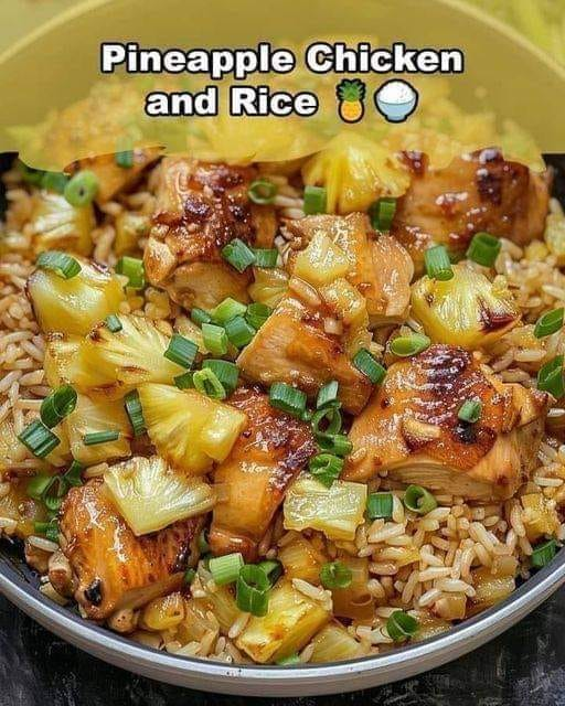 Airfryer Pineapple Chicken and Rice