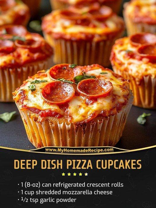 Weight Watchers Deep Dish Pizza Cupcakes