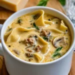 Creamy Alfredo Lasagna Soup Recipe