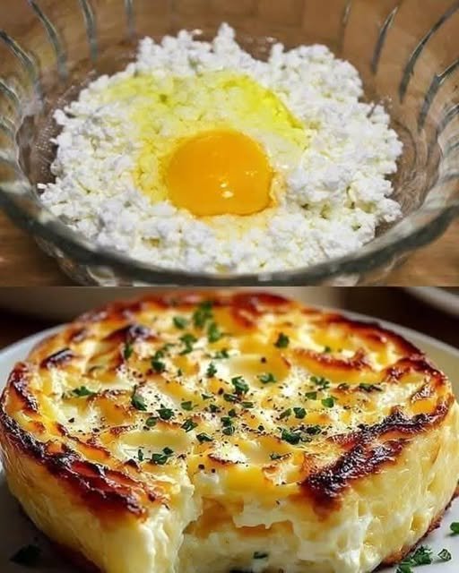 Baked Cottage Cheese Eggs Recipe