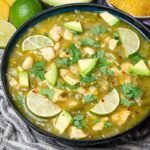 Green chili chicken soup
