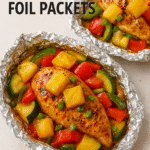 Teriyaki Chicken and Pineapple Foil Packets