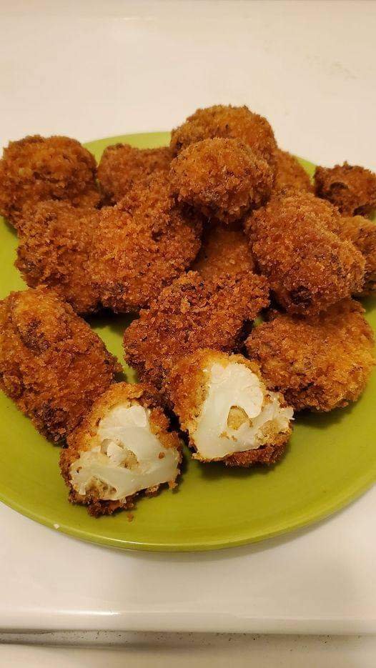 Vegan Deep-Fried Cauliflower Nuggets