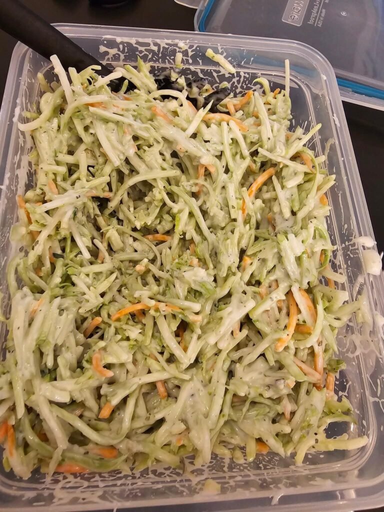 Vegan Two-Ingredient Broccoli Slaw