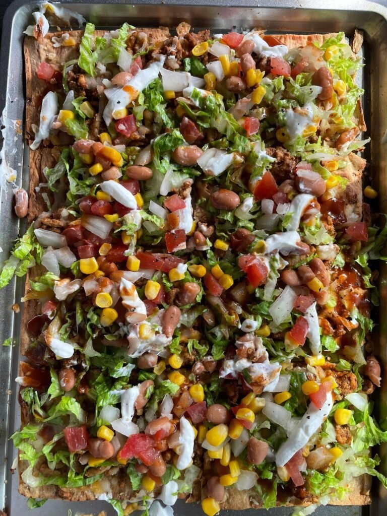 Vegan Cheese Nachos with Beans