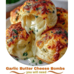 High-Protein Pillsbury Biscuit Garlic Butter Cheese Bombs