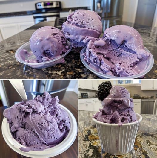 Vegan Blackberry Ice Cream
