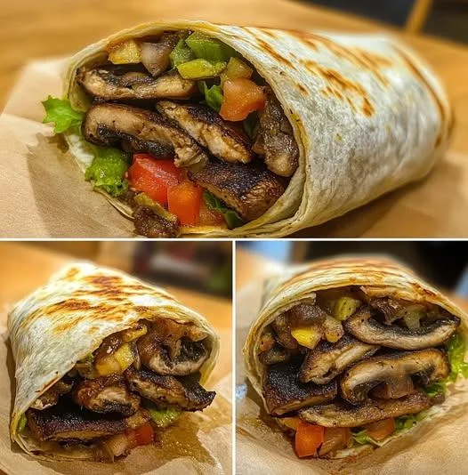 Vegan Portobello Mushroom Wrap – Flavor You’ll Fall in Love With! 🍄✨