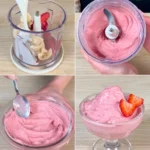 Vegan Strawberry Banana Ice Cream