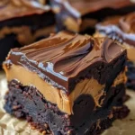 Vegan Chocolate Peanut Butter Brownie Bars