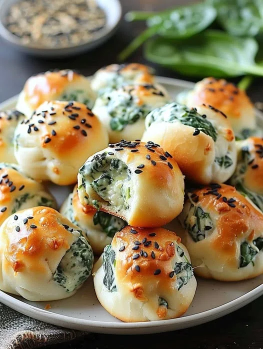 Vegan Spinach Dip Bites