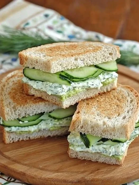 Vegan Avocado Cucumber Tea Sandwiches