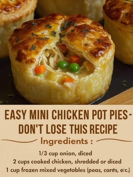 🥧 Easy Mini Chicken Pot Pies