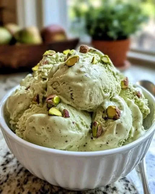 High-Protein Vegan Pistachio Ice Cream