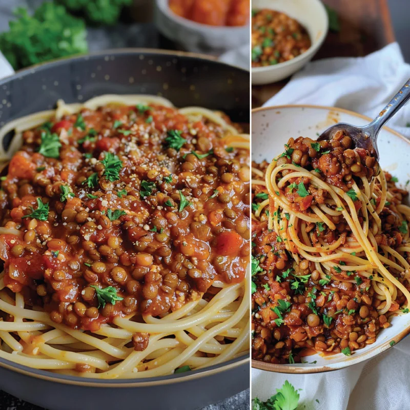 Hearty Vegan Lentil Bolognese — Comfort in a Bowl! 🌿
