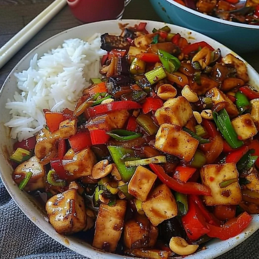 Vegan Kung Pao Tofu — Bold, Spicy & Totally Addictive! 🌶️✨