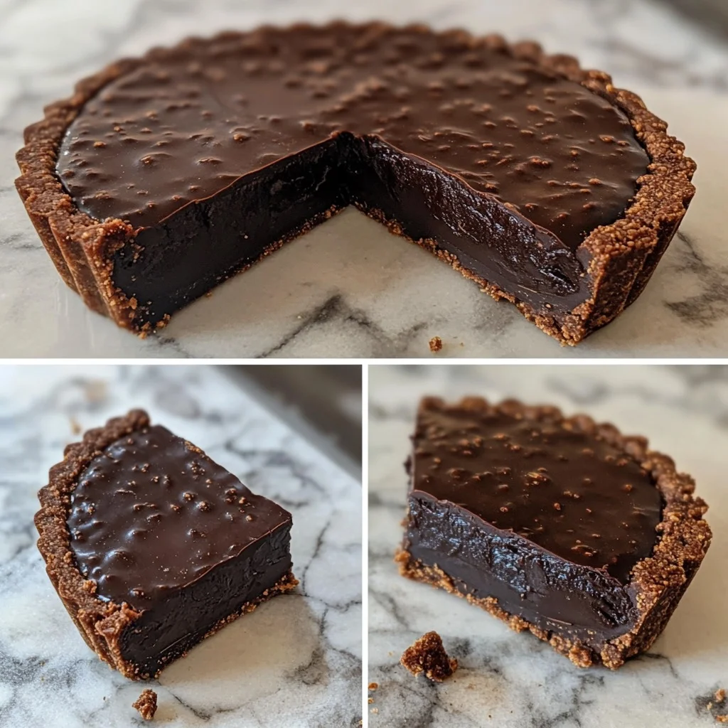 Vegan Chocolate Tart — Silky, Rich & Made with Love 💛