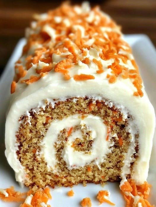 Keto Carrot Cake Roll (Low-Carb, Sugar-Free)