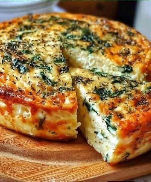 Cottage Cheese & Spinach Crustless Quiche – Light, Fluffy, and Packed with Protein