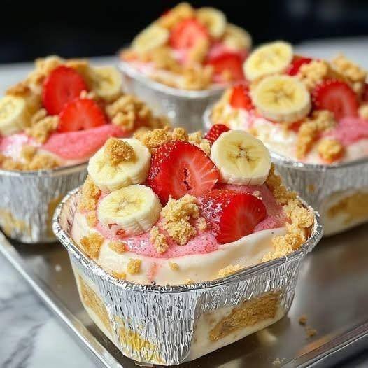 Strawberry Cheesecake Banana Pudding 