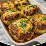 Oven-Baked Cabbage Burgers