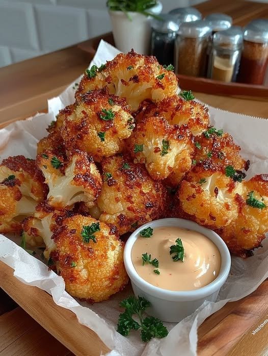 Keto Air-Fried Crispy Cauliflower