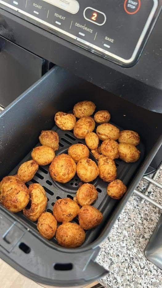 Air fryer tinned potatoes