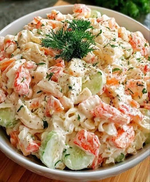 Creamy Crab and Macaroni Salad Recipe