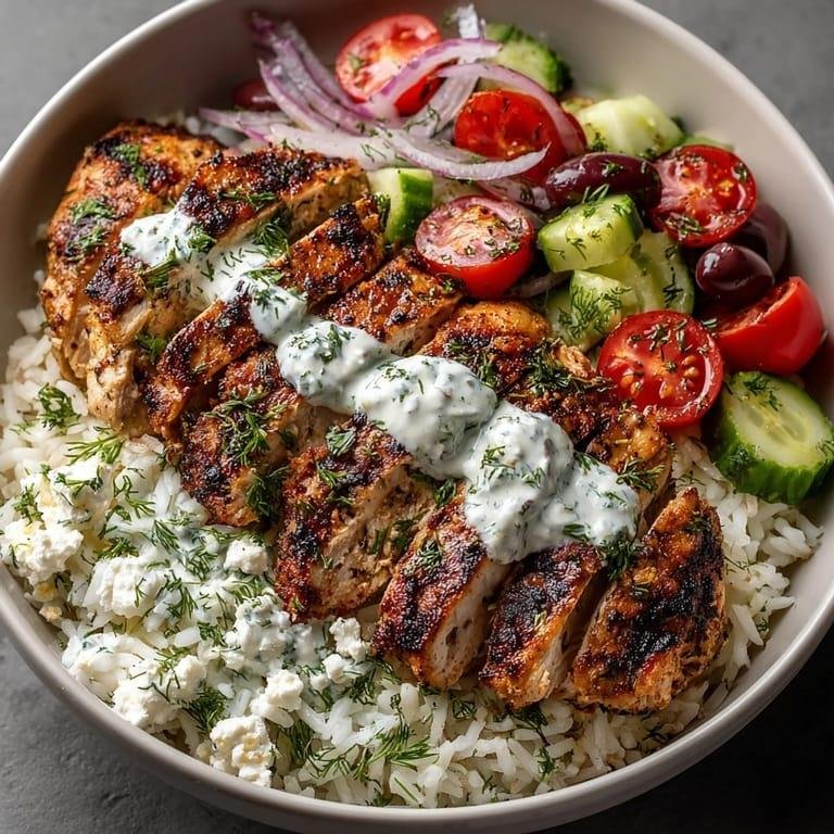 🥗 Greek Chicken & Tzatziki Bowl