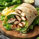 High-Protein Chicken Caesar Wrap