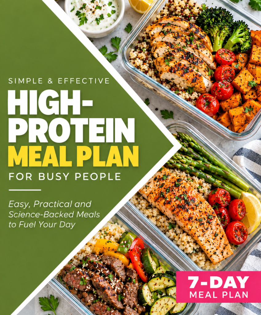 High-Protein Meal Plan for Busy People: Simple, Effective, and Science-Backed